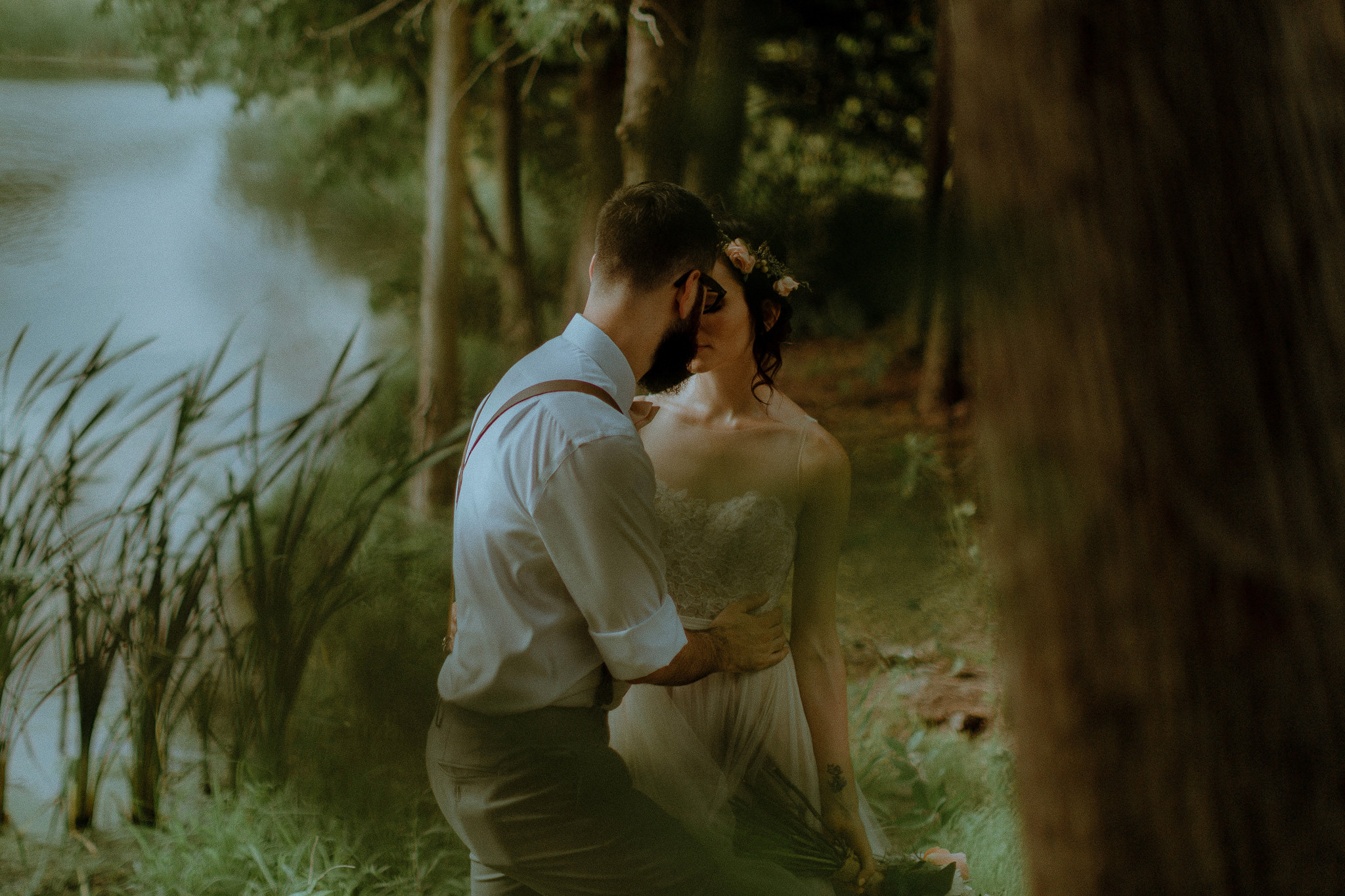 Intimate Forest Wedding Photos Bethany Ontario