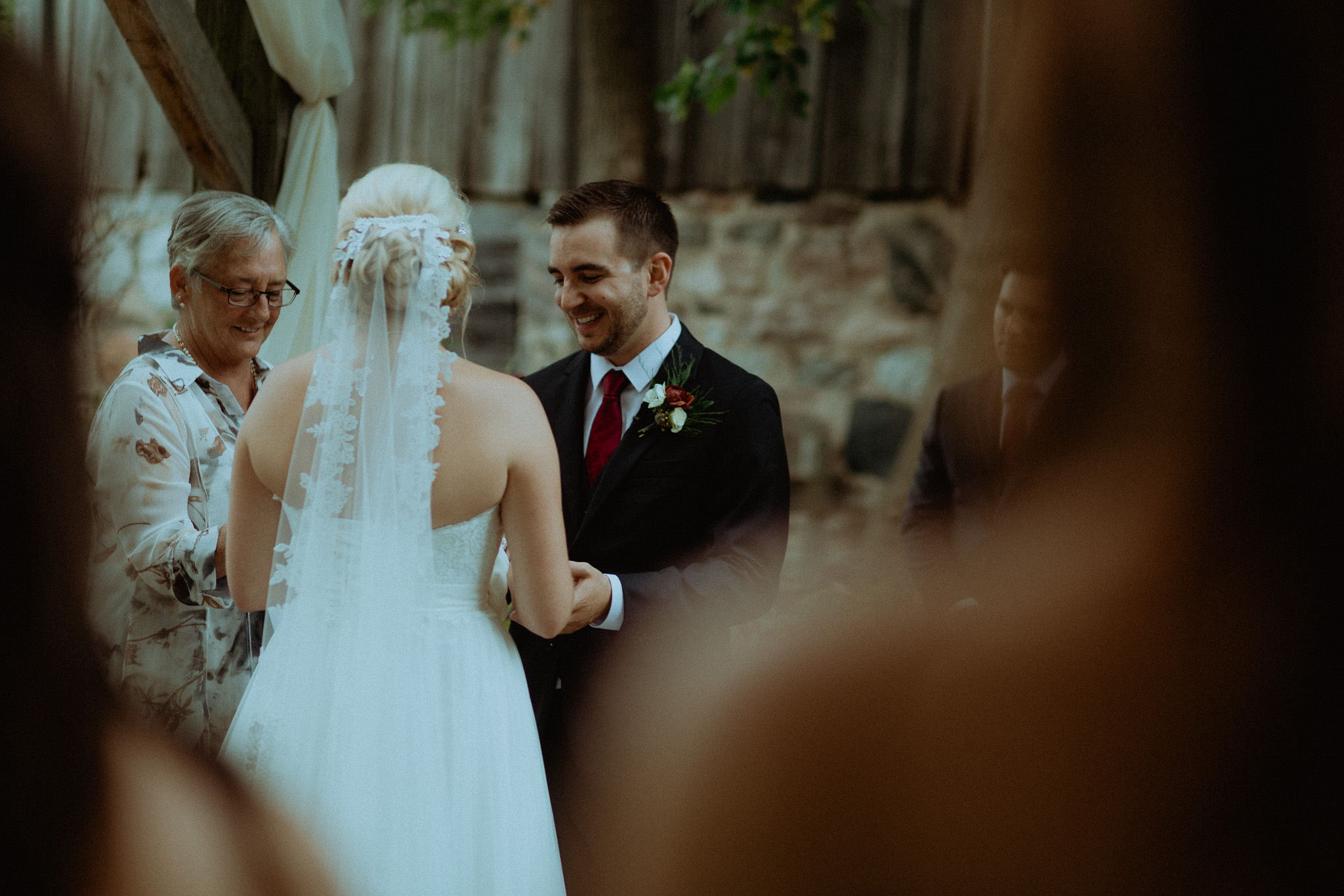 laughing groom wedding vows peterborough photography
