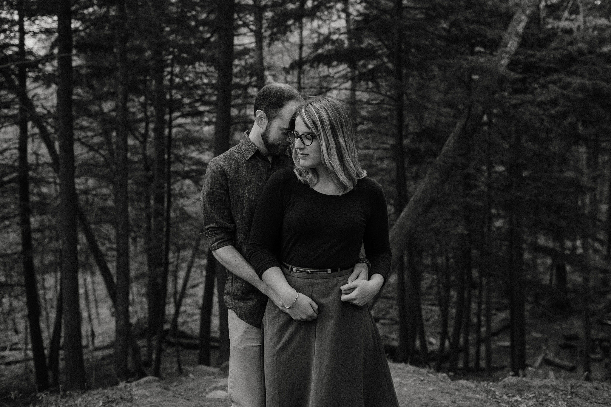 forest adventure, different engagement photography