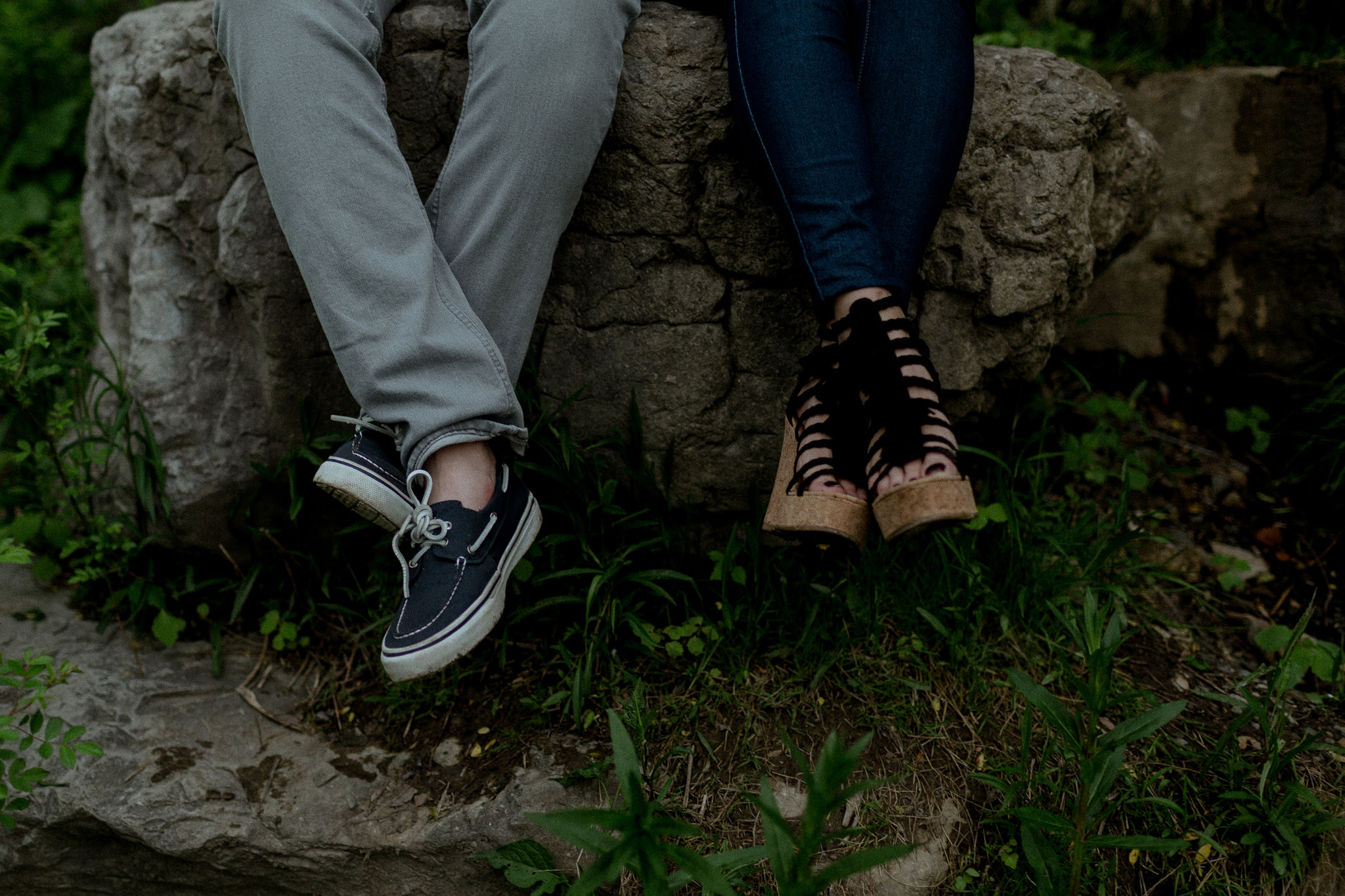 different engagement photography, his and hers shoes